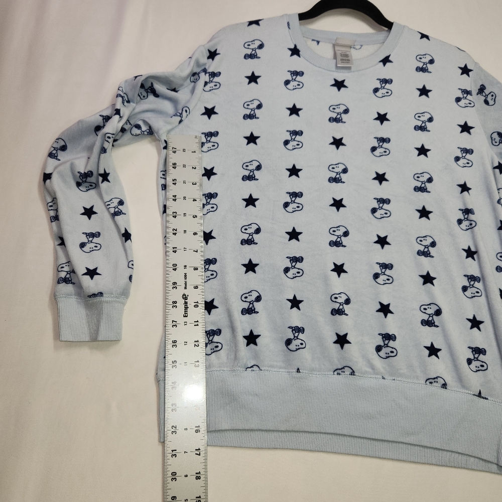 ⭐️Peanuts Snoopy Super Soft Blue Pajama Set Size Small - NWOT - Picture 6 of 9